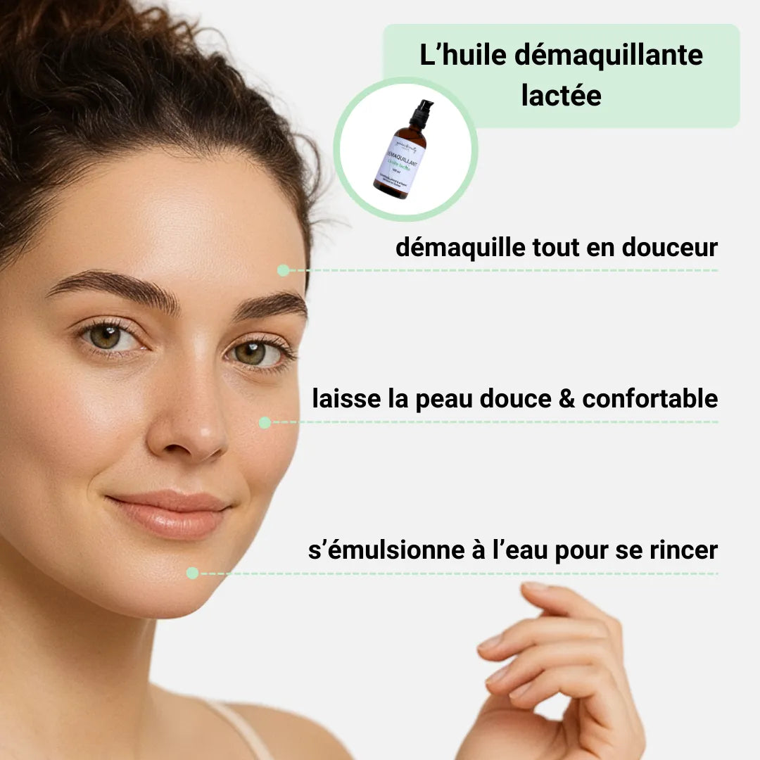 L'huile démaquillante lactée