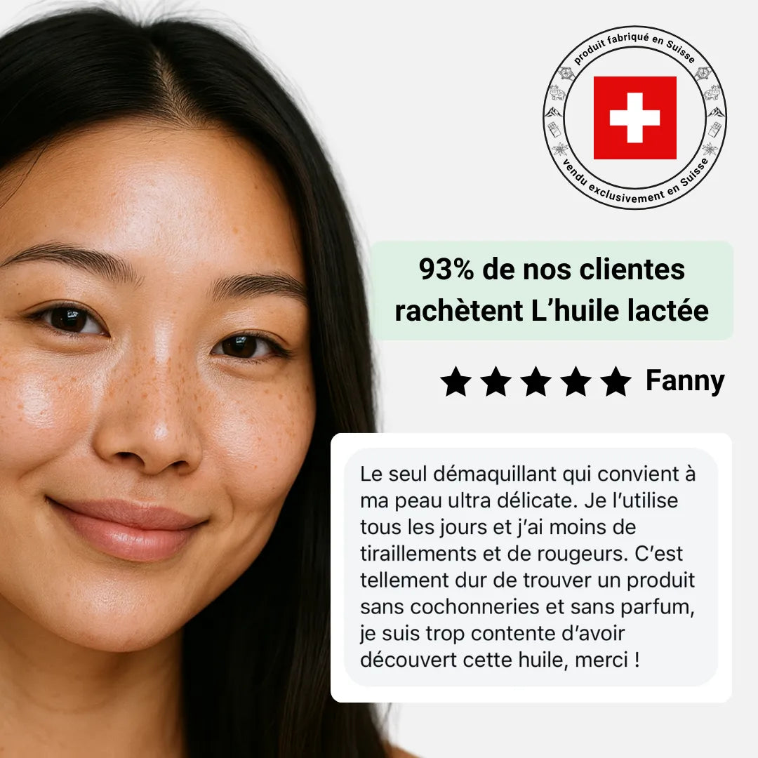 L'huile démaquillante lactée